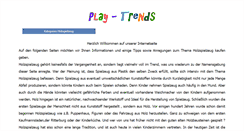 Desktop Screenshot of play-trends.de